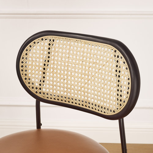 Bay Isle Home Cannelton Solid Rattan Back Dining Side Chair & Reviews